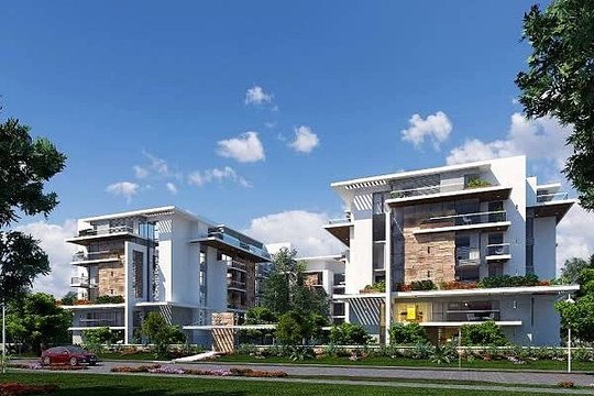 شقه بالدور الاول في اي سيتي مونتن فيو للبيع بالتقسيط