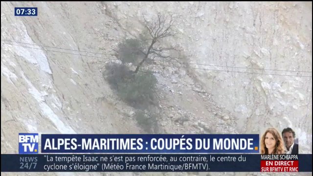 Coupés du monde à cause d'un éboulement, les habitants de Sospel doivent tout faire... à pied