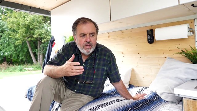 VAN LIFE TOUR | solo 65 year old moves into DIY sprinter van conversion