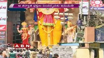 Khairatabad Ganesh Idol  All Set For The Celebrations  Hyderabad