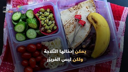 فيديو معلوماتي .. معلومات لازم تعرفيها قبل ما تشترى "اللانش بوكس" للمدرسة