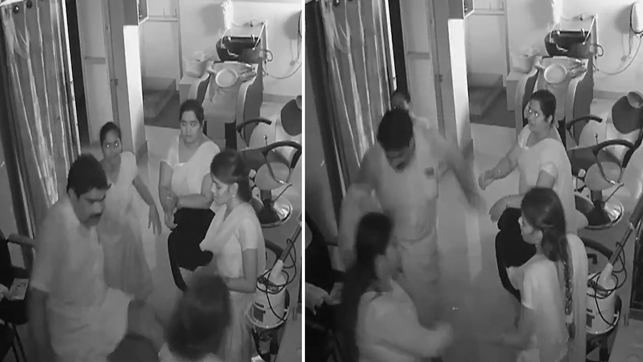 VIDEO: पूर्व पार्षद ने ब्यूटी पार्लर में घुसकर महिला को लातों से पीटा, पार्टी ने किया सस्पेंड