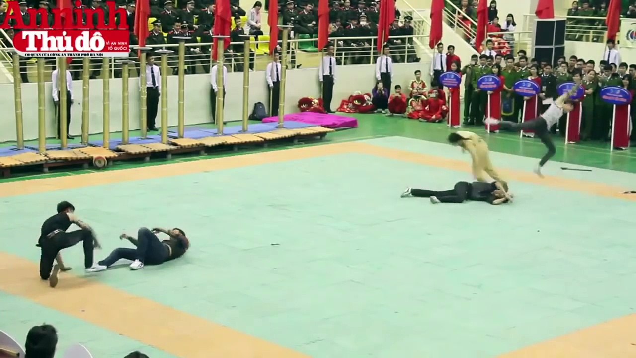 Vietnamese Police show off Marital Arts