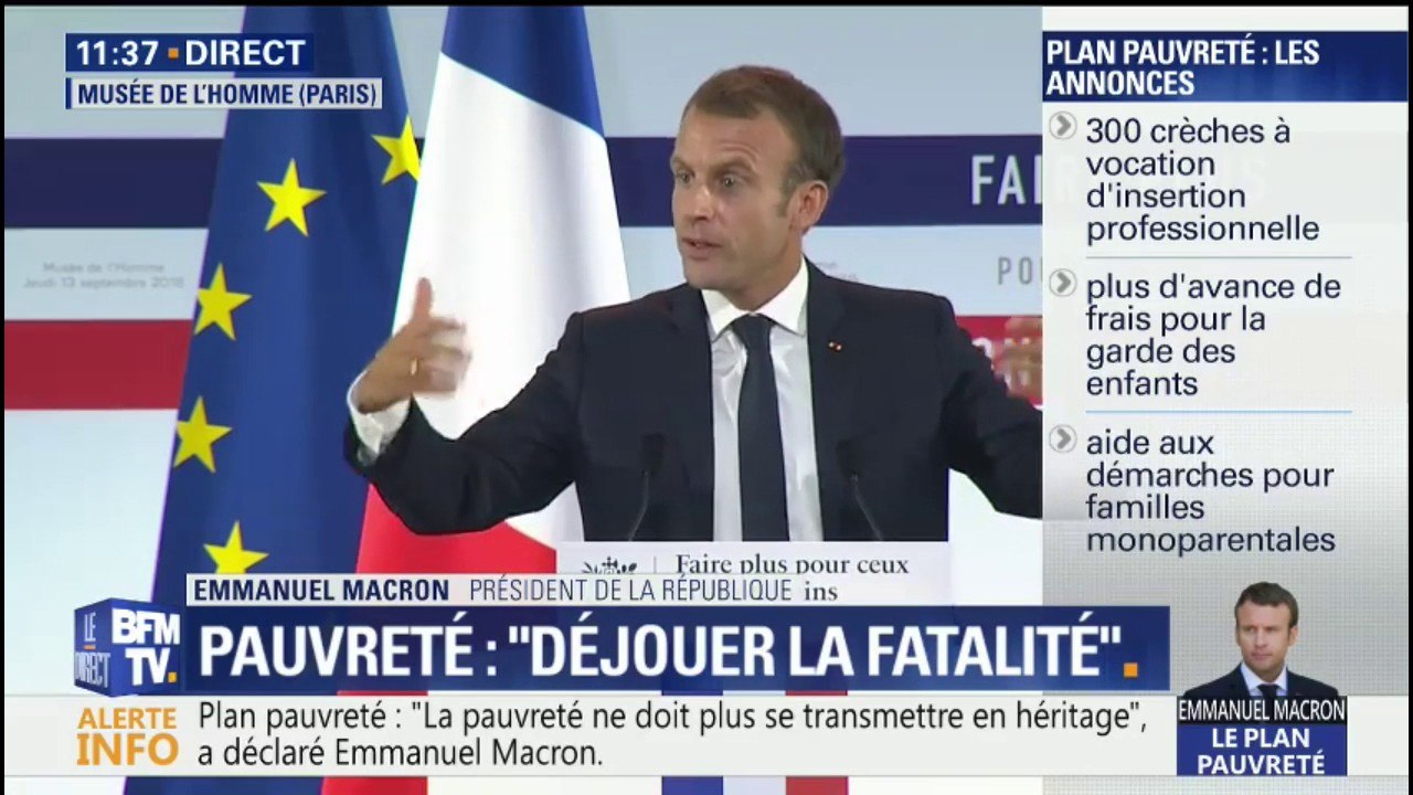 Emmanuel Macron: "On apprend des personnes pauvres. Ce sont elles qui ont la réponse. Ce que je vous dis, c'est ce qu'elles m'ont fait comprendre et que je ne comprenais pas"