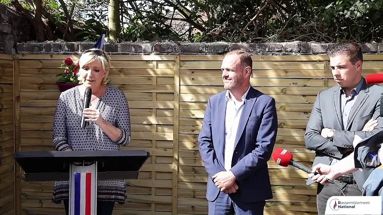 Marine Le Pen prononçait hier, à Hénin-Beaumont, un discours aux militants