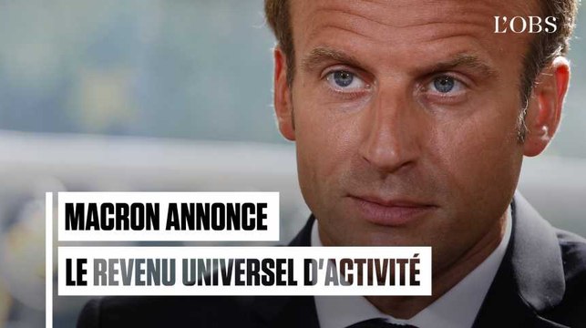 Plan pauvreté : Emmanuel Macron annonce le revenu universel d'activité