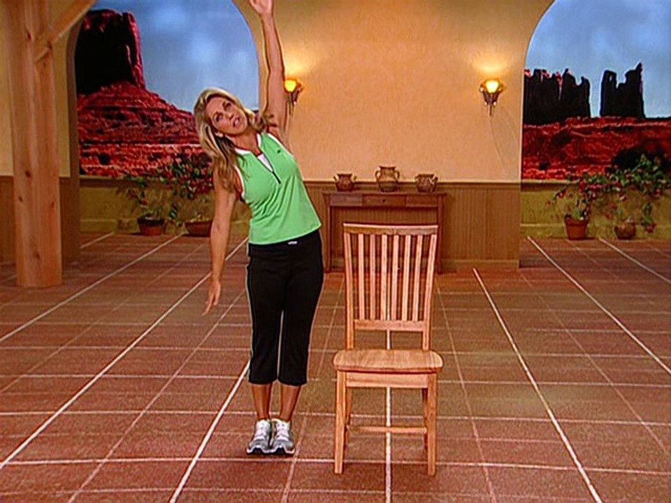 Denise Austin - Blast Away the Pounds INDOOR WALK - Stretch - video