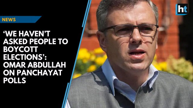 ‘We haven’t asked people to boycott elections’: Omar Abdullah on Panchayat polls