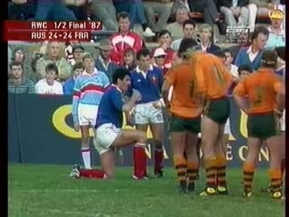 Australie-France (24-30) - Demi-Finale coupe du monde 1987