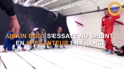 Usain Bolt s'essaye au sprint en apesanteur en France !