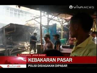 Pasca Kebakaran Pasar Jatibarang, Sejumlah Penjual Mengais Sisa Barang Dagangan