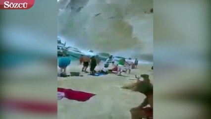 Tatil cennetinde yaşanan dehşet kamerada