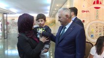 TBMM Başkanı Yıldırım GATA'da Tedavi Gören Güvenlik Güçlerini Ziyaret Etti