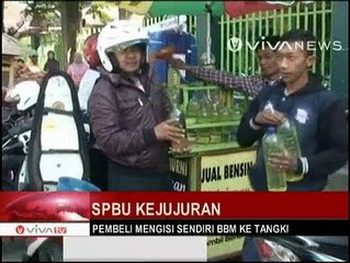 Kios SPBU Unik untuk Melatih Kejujuran