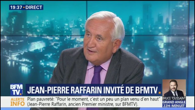 Plan pauvreté: Il va falloir l'améliorer et le travailler avec les collectivités territoriales , analyse Jean-Pierre Raffarin