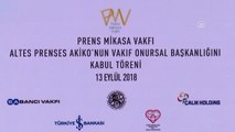 Prenses Akiko'nun Prens Mikasa Vakfı Onursal Başkanlığını Kabul Töreni