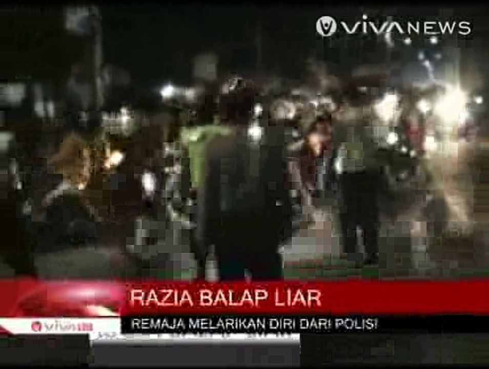 Razia Balap Liar, Polisi Temukan Senjata Tajam