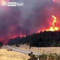 كاليفورنيا.. حرائق الغابات تلتهم 60 كيلومترا من طريق سريعة