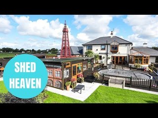 Britain's best shed-converted pub has been crowned thanks to its 25ft-tall Blackpool Tower replica