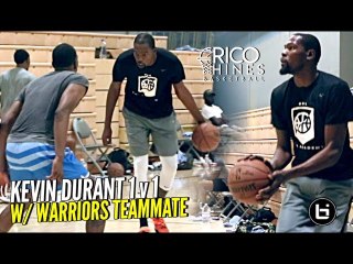 Kevin Durant 1v1 vs Warriors Teammate at Rico Hines Workout! Pushing Each Other To Get Better!!