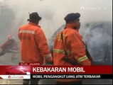 Mobil Pengangkut Uang Hangus Terbakar