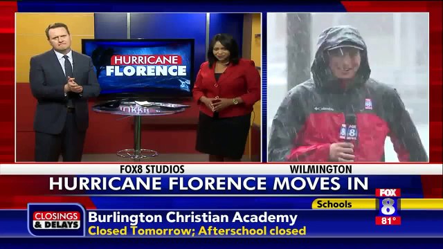 Conditions Along North Carolina Coast Deteriorate as Hurricane Florence Moves In