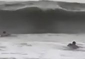 Surfers Catch Florence's Waves in South Carolina