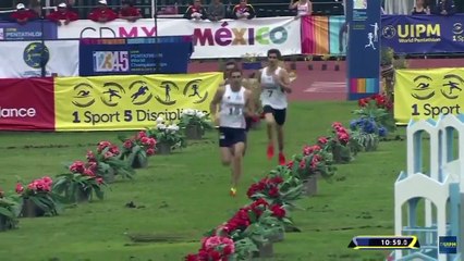 Finish  dingue lors du championnat du monde de Pentathlon moderne !