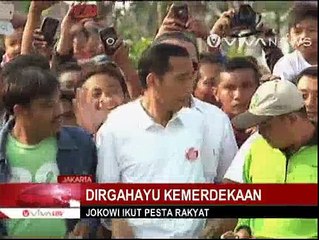 Hari Kemerdekaan, Jokowi Ikut Pesta Rakyat