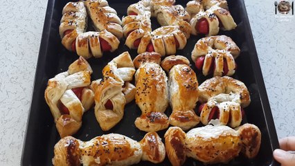 Sosisli Milföy Böreği Tarifi - Ev Yemekleri Tarifleri