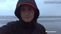 Rainfall begins from powerful Hurricane Florence in Myrtle Beach