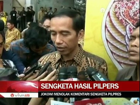 Joko Widodo Menolak Berkomentar Terkait Sengketa Pilpres
