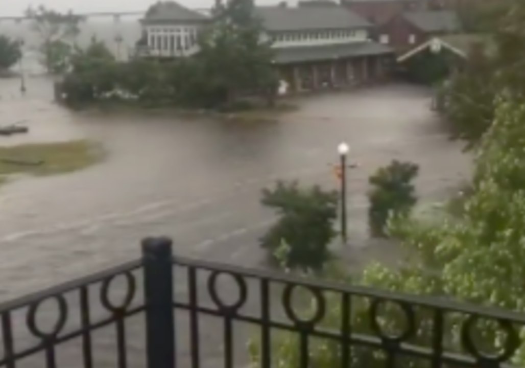 Hurricane Florence Storm Surge Triggers Flooding in New Bern, North Carolina