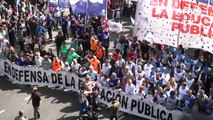 Manifestações contra ajuste econômico de Macri