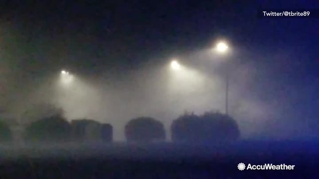 Powerful winds lash out and strengthen as Florence's eyewall nears