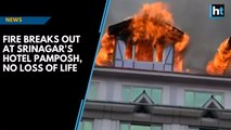 Watch: Fire breaks out at Srinagar's Hotel Pamposh, no loss of life
