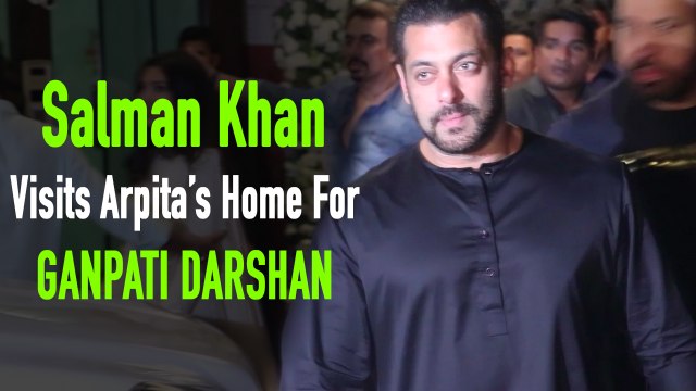 Salman Khan Visits Arpita's Home For GANPATI DARSHAN || Ganesh Chaturthi