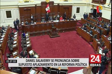 Daniel Salaverry aclaró supuesta dilación de las reformas políticas