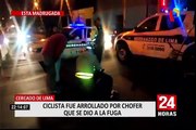 Cercado de Lima: chofer atropella a ciclista y huye del lugar