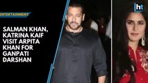 Salman Khan visits sister Arpita's home for Ganpati Darshan