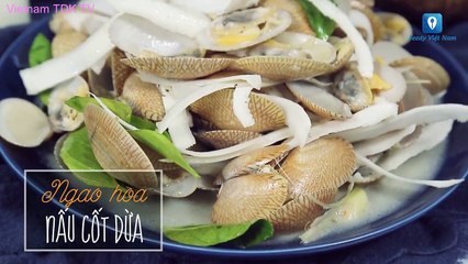 Hướng dẫn cách làm món NGAO HOA NẤU CỐT DỪA | Vietnam TDK TV