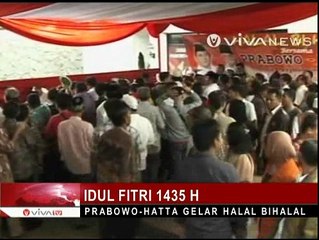 Prabowo-Hatta Gelar Halal Bihalal Bersama Timkamnas dan Relawan