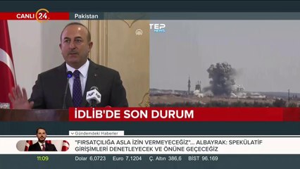 Mevlüt Çavuşoğlu konuşuyor