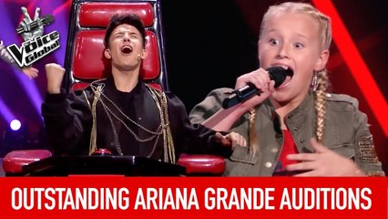 BEST ARIANA GRANDE Blind Auditions in The Voice (Kids) [PART 2]