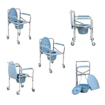 How to use folding commode wheel chair by Wheelchair India