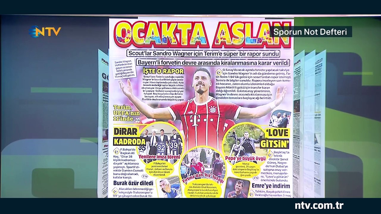 Sporun Not Defteri 14 Eylül 2018