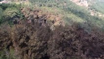 Hatay'daki Yangının Etkileri Havadan Görüntülendi