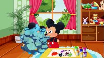 Mickey Mouse Gives The Minnie Mouse A Colorful Dress! Learn Corlors For Kids With Mickey Mouse