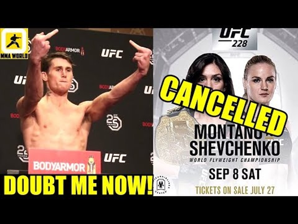 IT'S OFFICIAL UFC 228 Co-MAIN Event has been Cancelled,UFC 228 Early Weigh-Ins,Darren Till,Woodley