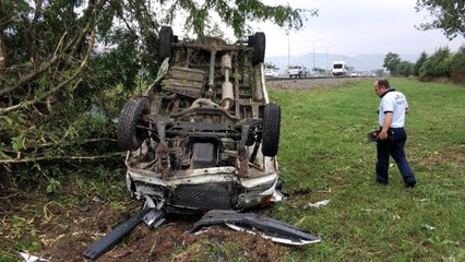 Eşiyle Tartışırken Kaza Yaptı: 5 Yaralı